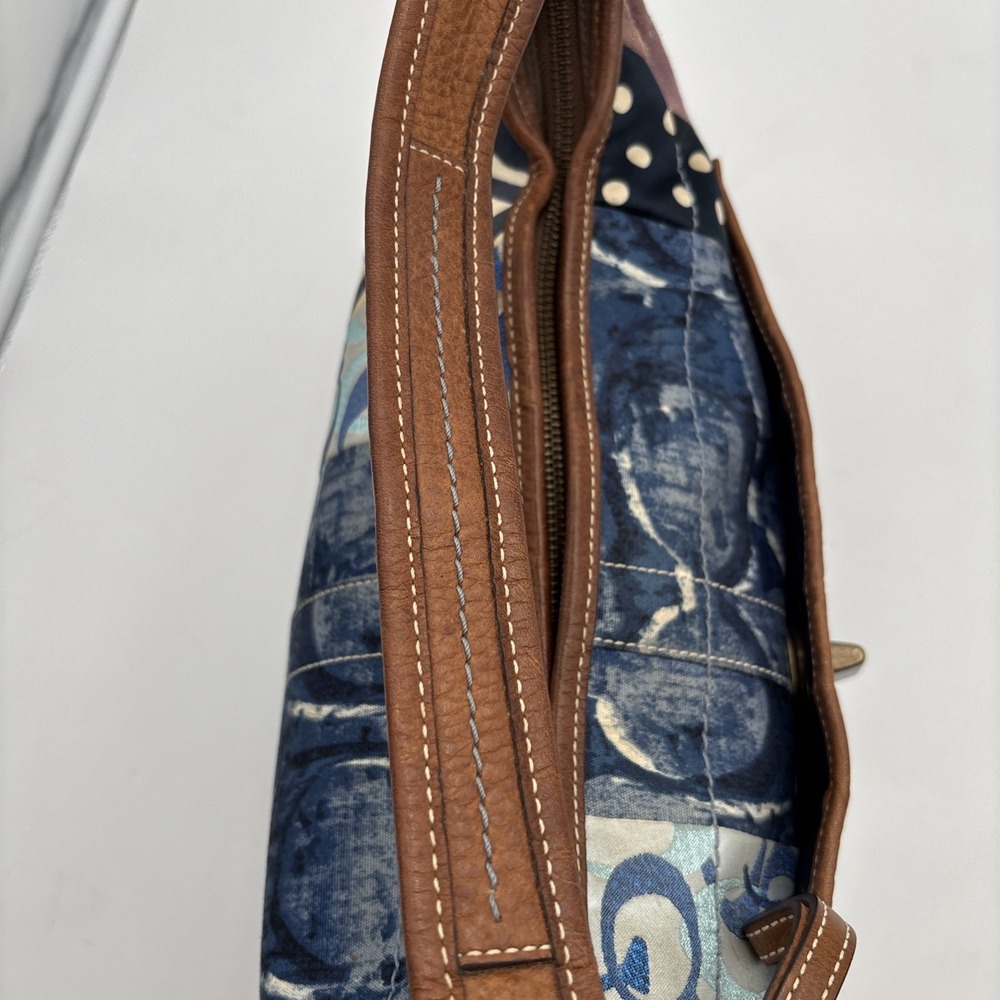Coach Indigo Denim Blue Patchwork Ergo XL Hobo Handbag Purse Bag RARE Leather - Picture 14 of 16